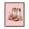 Stupell Industries Floral Pink Cowgirl Boots Framed Floater Canvas Wall Art